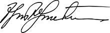 Signature du fondateur